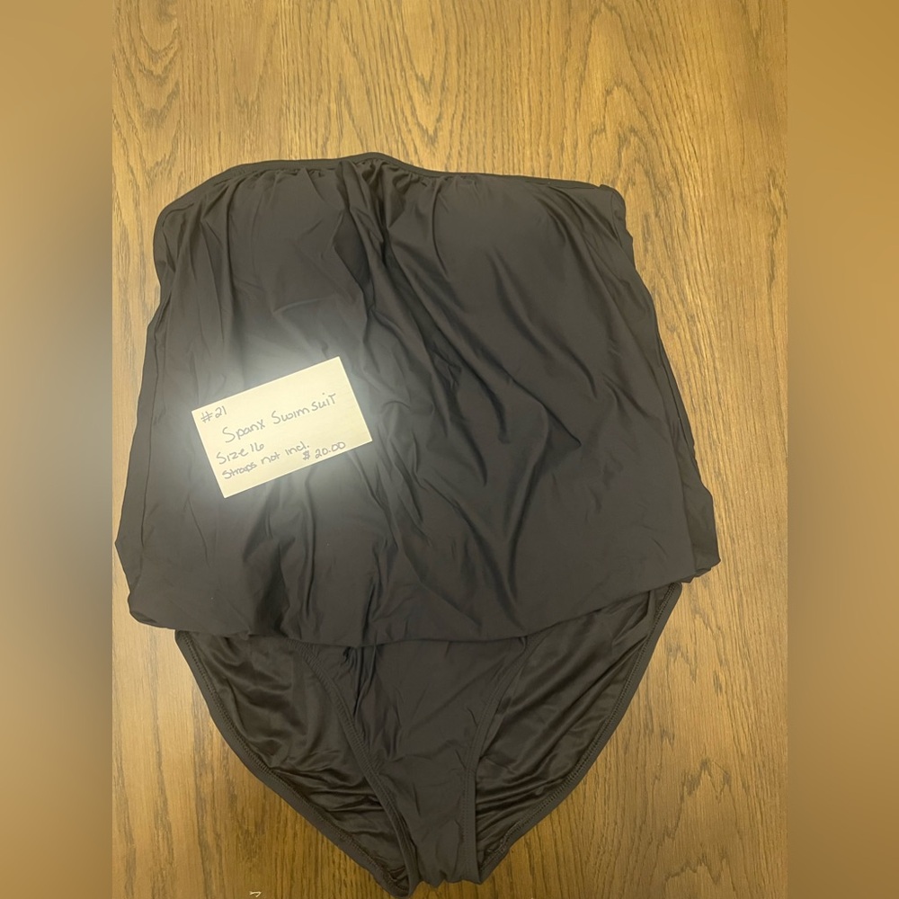 Spanx swim suit strapless